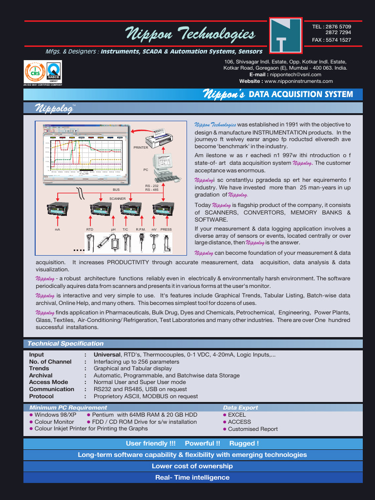 Nippon Data Acquisition System | PDF