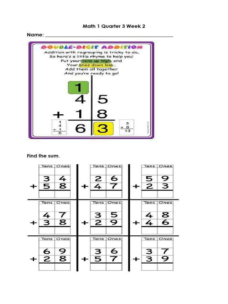 Math 1 Quarter 3 Week 2 | PDF
