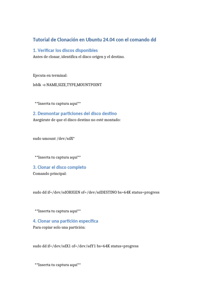 Tutorial Dd Ubuntu | PDF