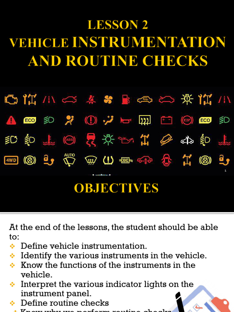 Vehicle Instrumentation and Safety Guide | PDF | Manufactured Goods ...
