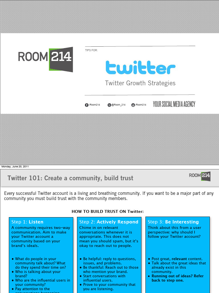 twittergrowthstrategies-110620141515-phpapp02 | PDF | Hashtag | Websites