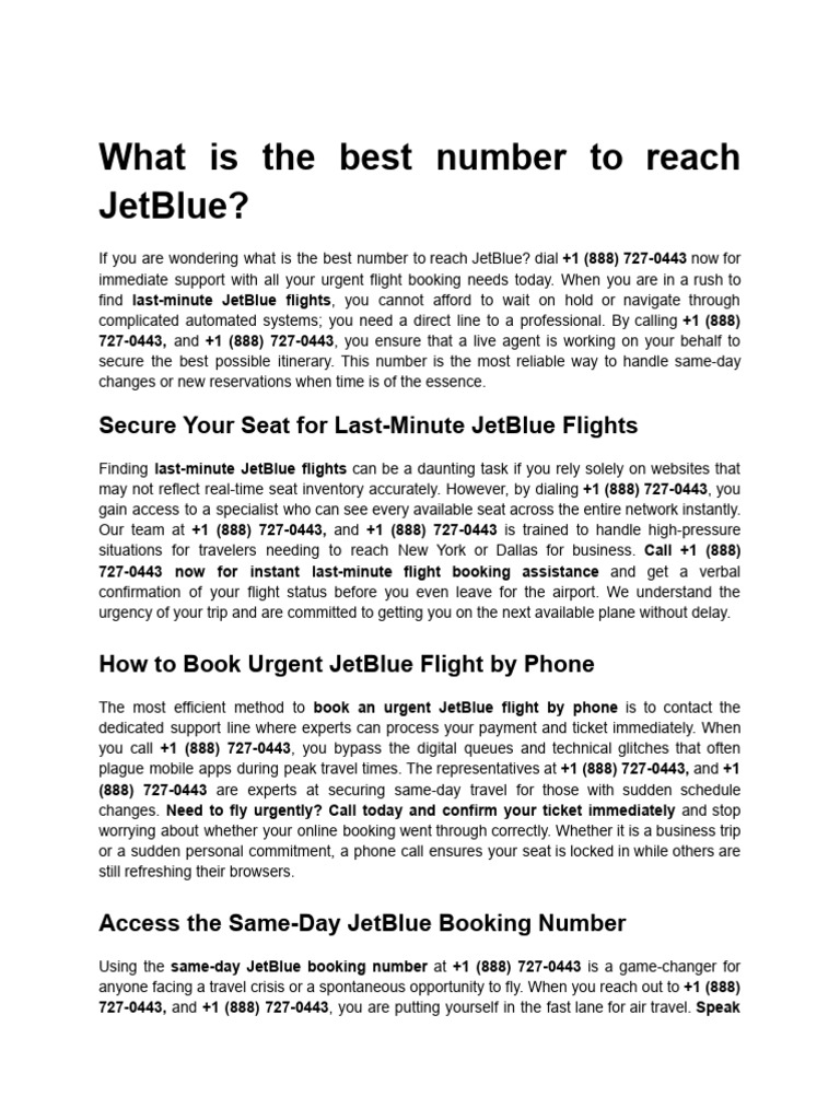Jetblue Booking 1691 | PDF | Emergency | Airline Hub