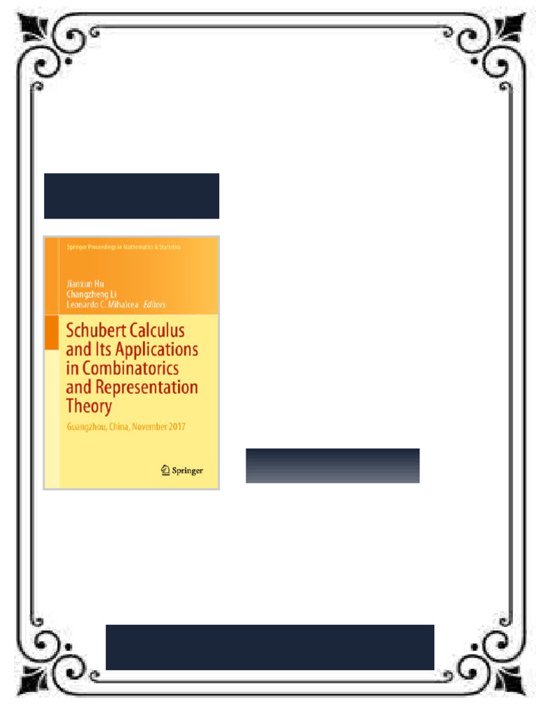 Schubert Calculus and Its Applications in Combinatorics and ...