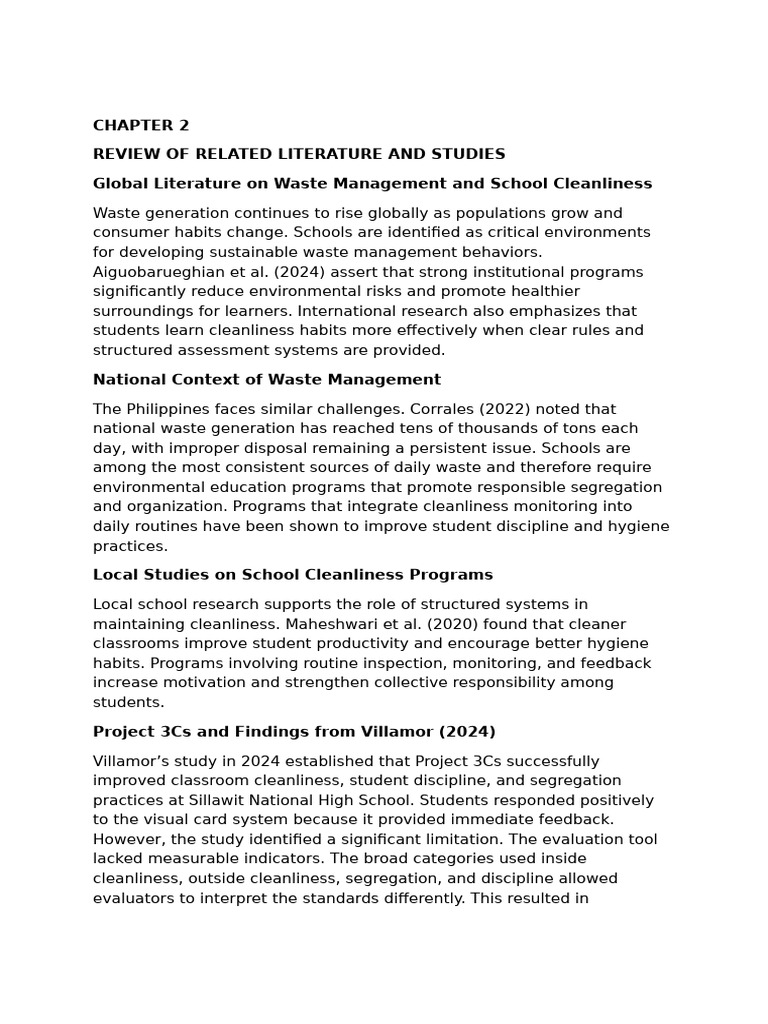 Chapter 2 rrl | PDF | Evaluation | Disciplines