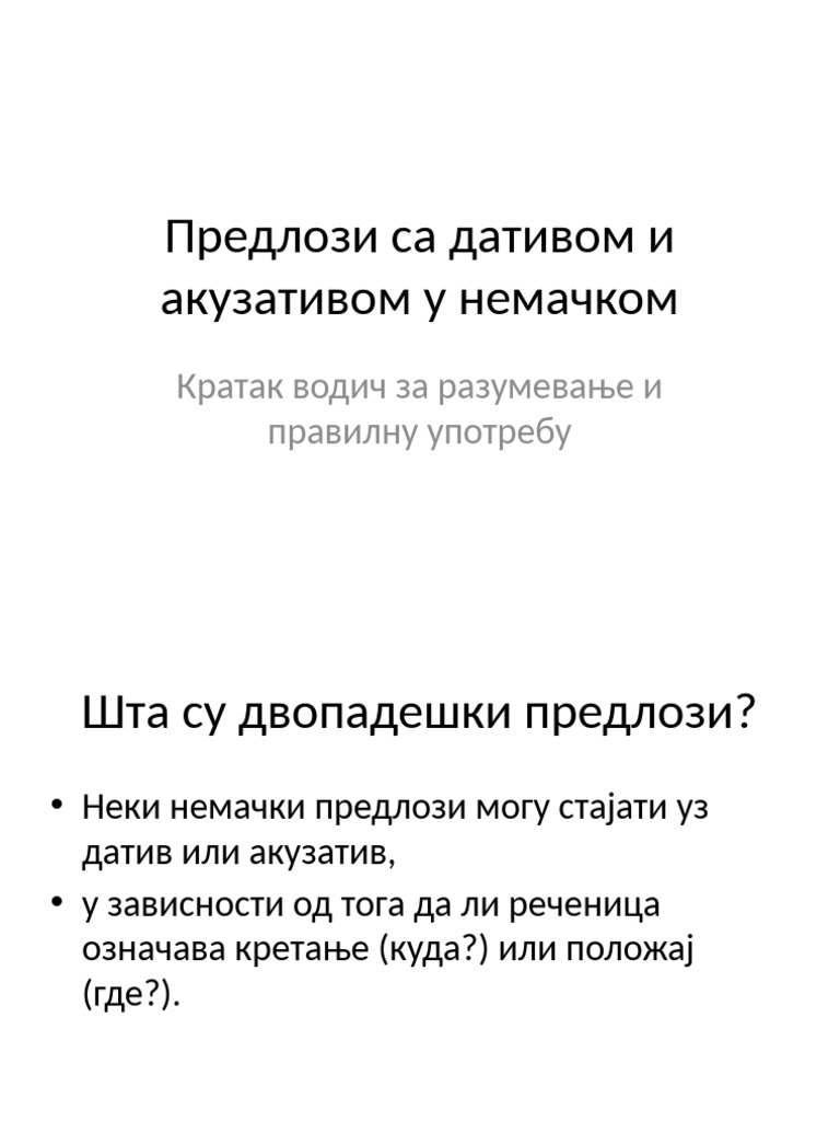 Predlozi_Dativ_Akuzativ | PDF