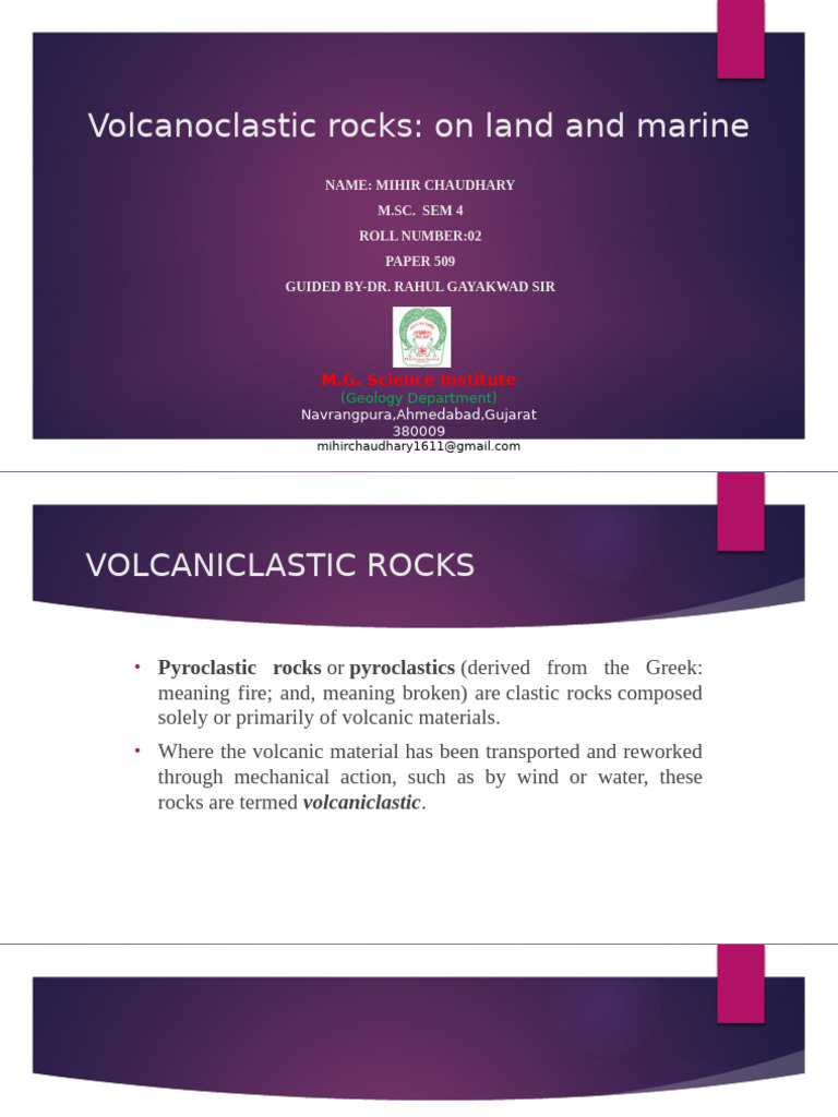 Volcanoclastic Rocks: Types and Features | PDF | Clastic Rock | Geology