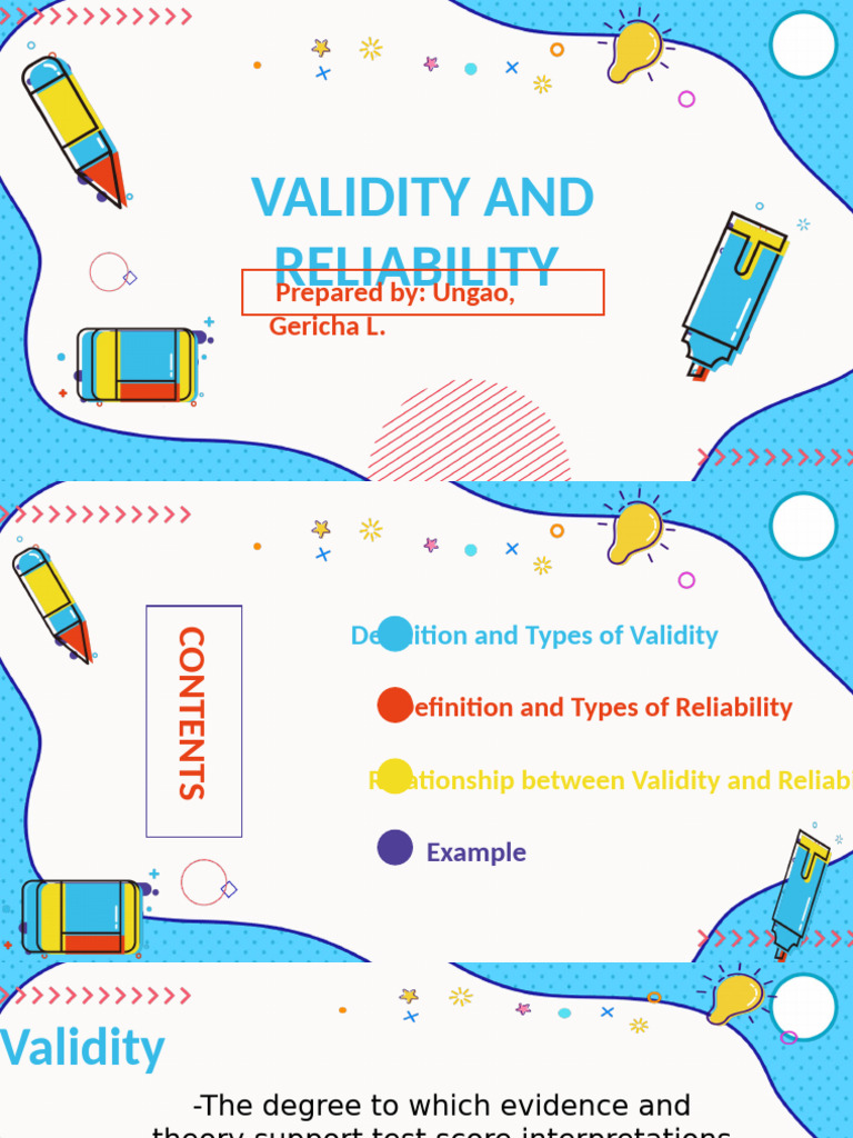 Validity and Reliability in Assessments | PDF