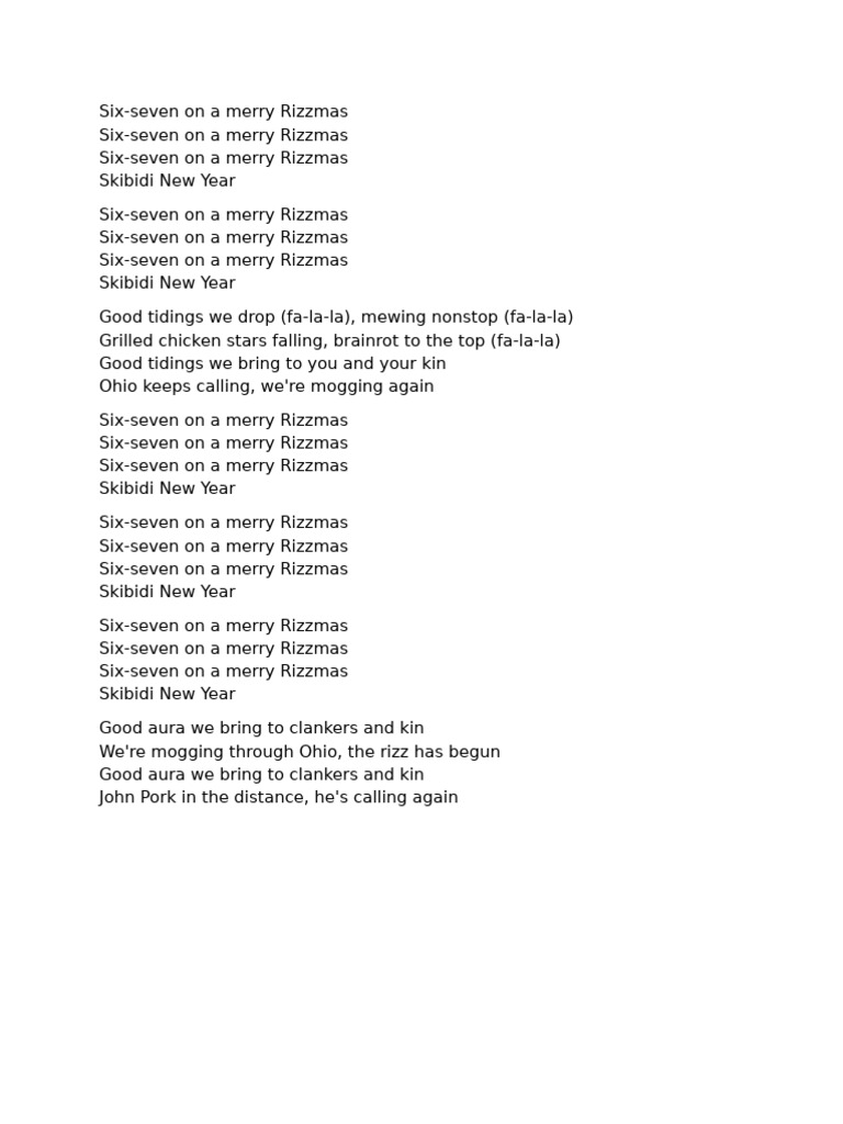 Six-seven on a Merry Rizzmas 5 | PDF