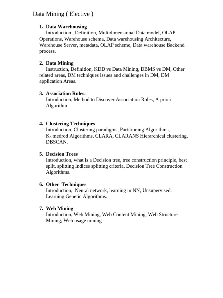 Data Mining | PDF