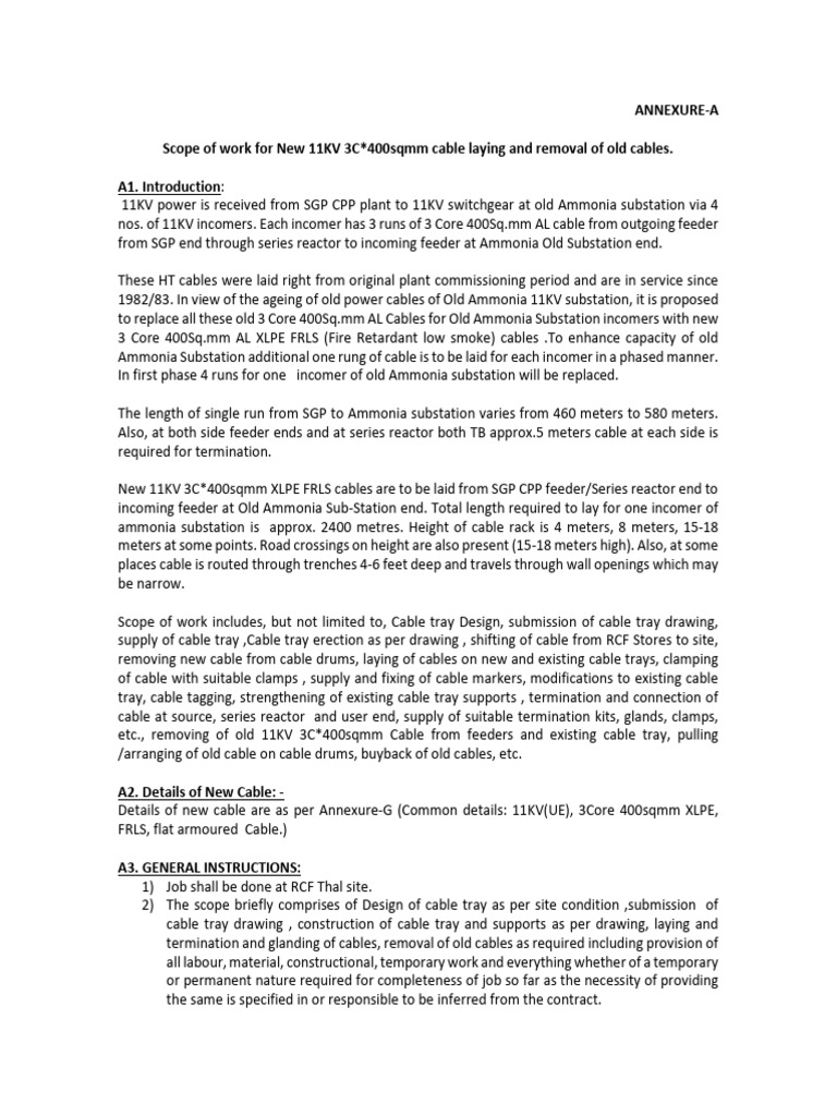 SGP CPP Plant_11kV Cable Laying | PDF | Pipe (Fluid Conveyance) | Welding