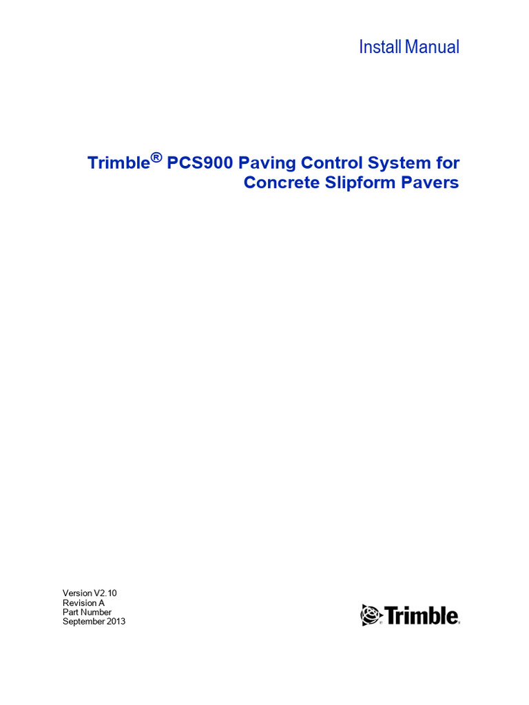 PCS900 Paving Control System Manual | PDF | License | Software