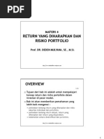Download Materi 4 Return Yang Diharapkan Resiko Portofolio by Arif Ar-rahman SN97987726 doc pdf