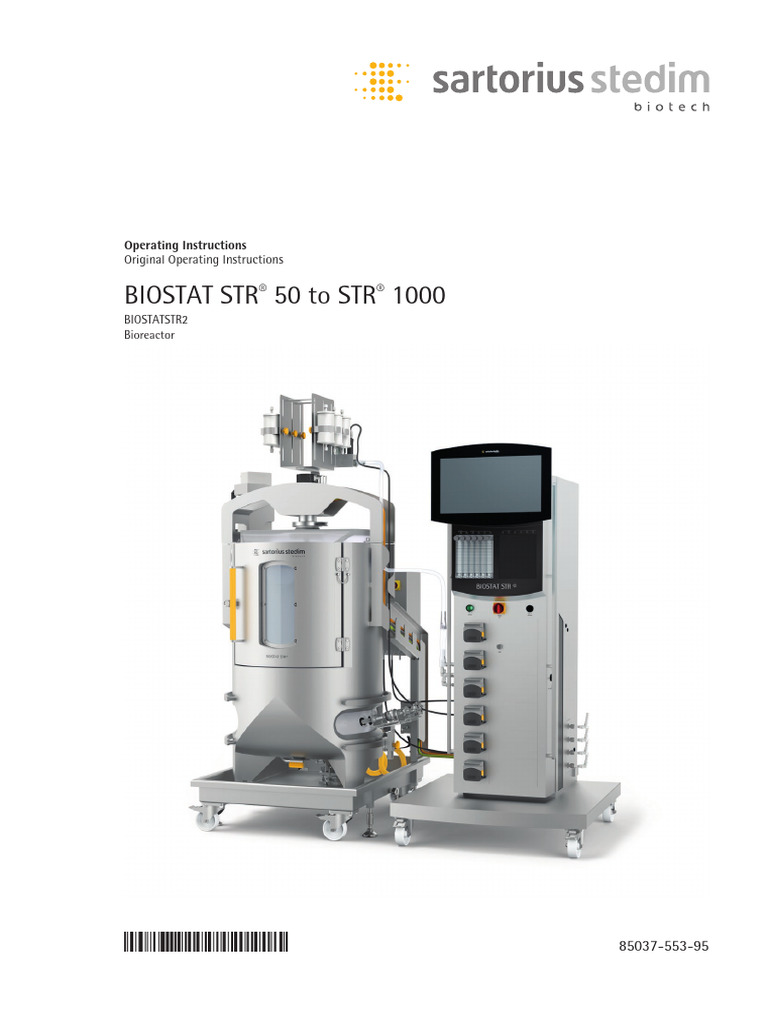 BIOSTAT STR Bioreactor Operating Guide | PDF | Sensor