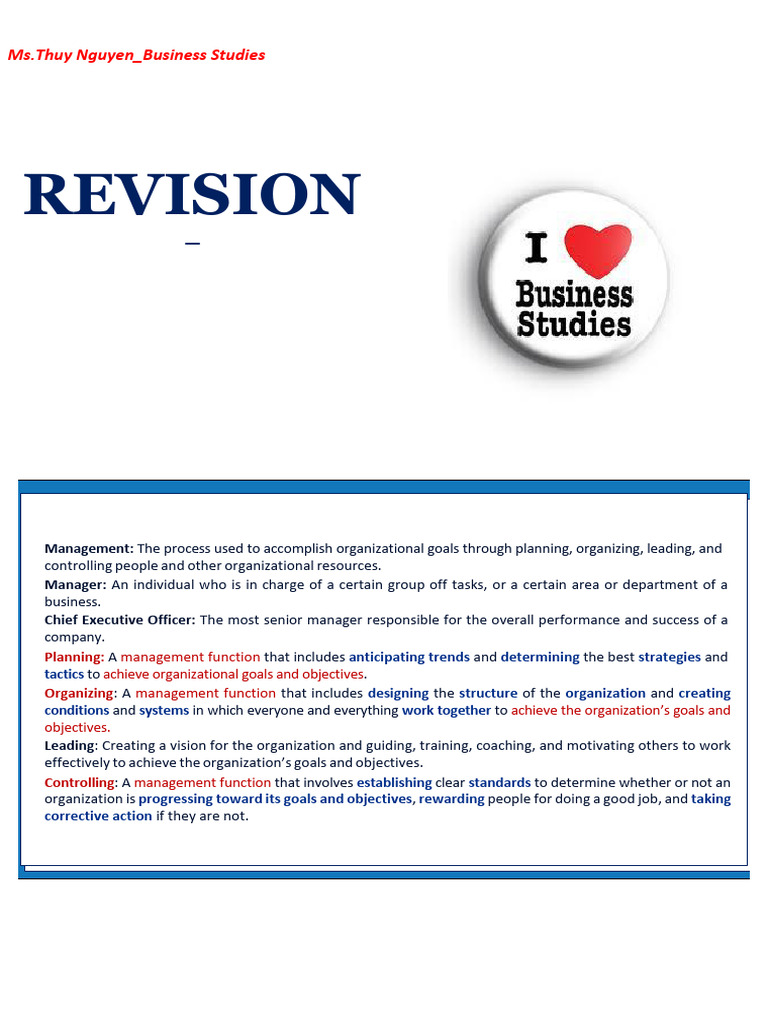 Business Management Concepts Overview | PDF | Motivation | Motivational