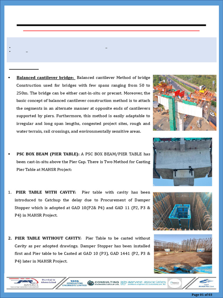 Balanced Cantilever Bridge Erection Guide | PDF | Beam (Structure ...