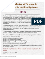 MS in Information Systems