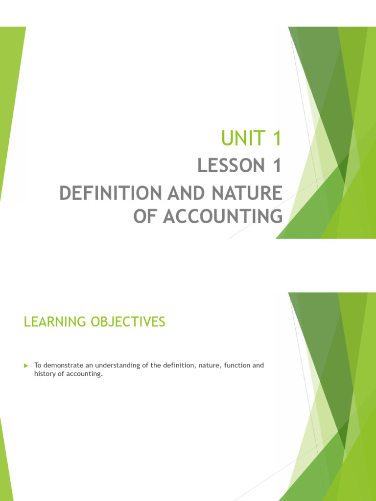 Nature of Accouting | PDF | Accounting | Information