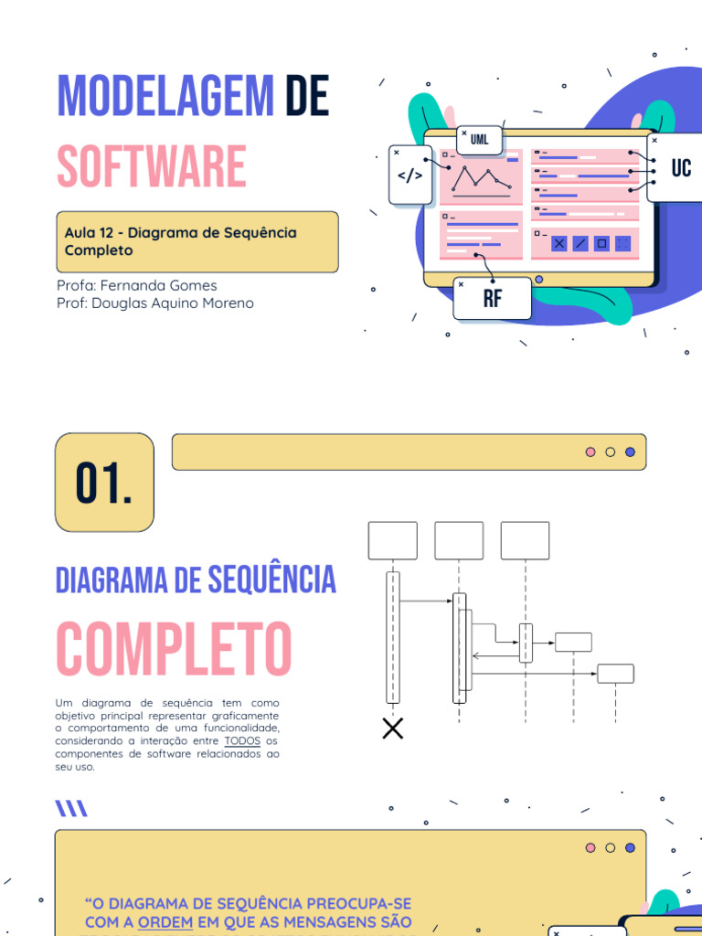 Aula 14 - Diagrama de Sequência Completo | PDF | Linguagem de modelagem ...