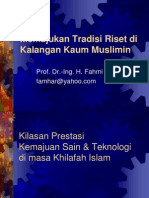 Memajukan Tradisi Riset Di Kalangan Kaum Muslimin: Prof. Dr.-Ing. H. Fahmi Amhar