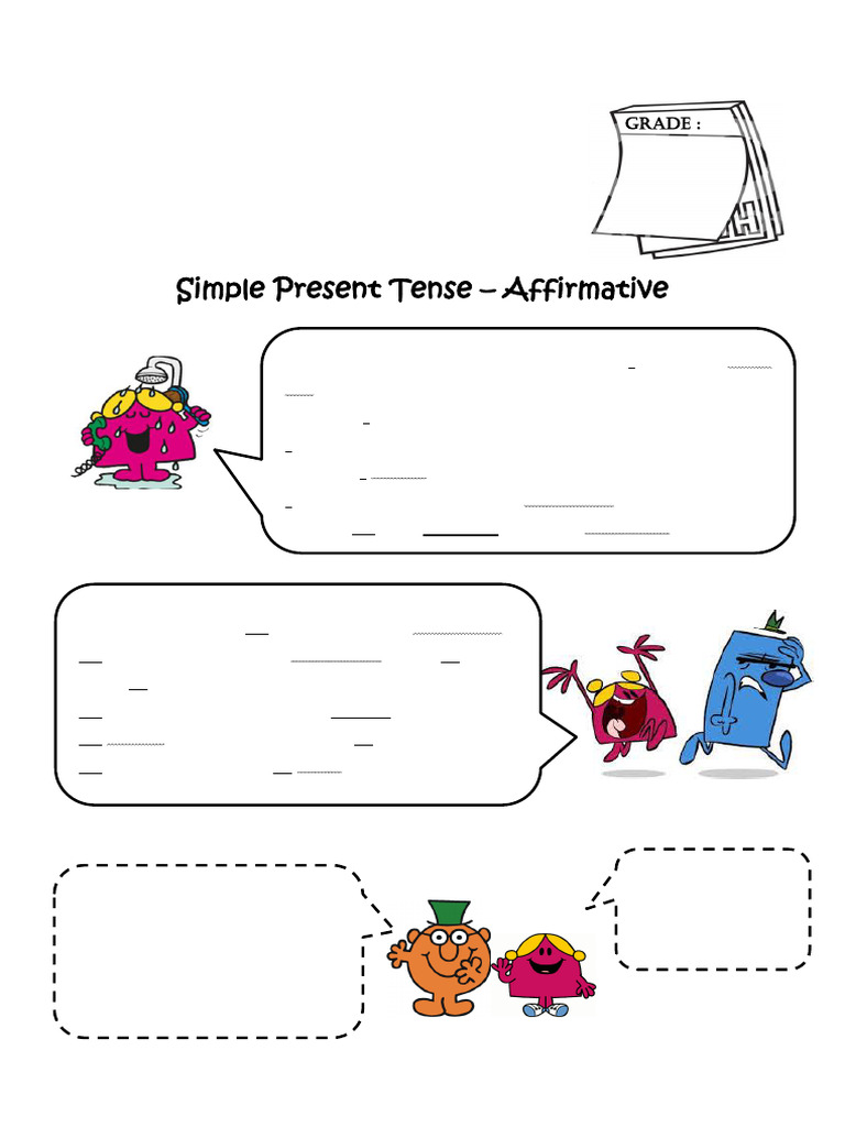 Simple Present Tense Worksheet for P. 2 | PDF | Grammatical Tense ...