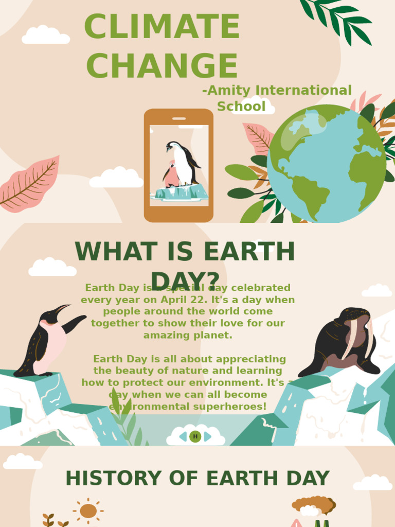 Earth Day - 5th April | PDF | Sustainability | Climate Change