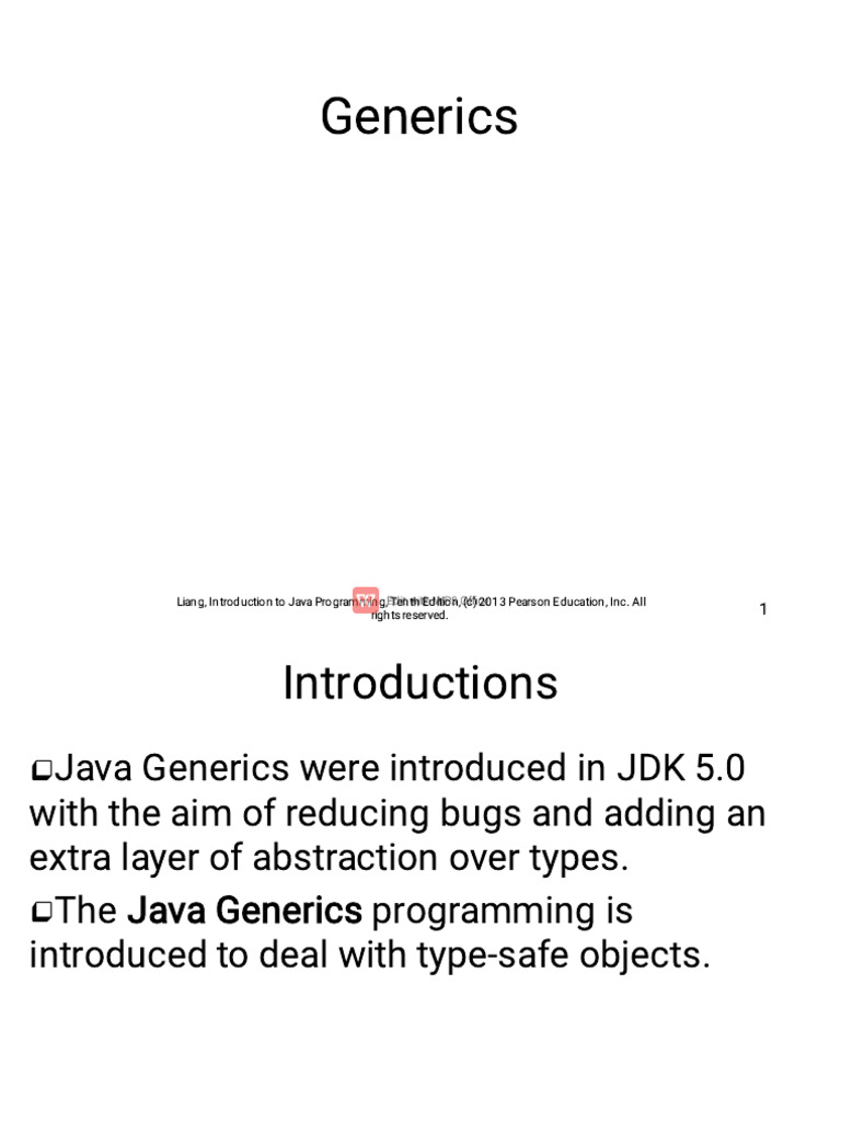 Lecture_13_Generics (1) | PDF | Computer Science | Object (Computer ...