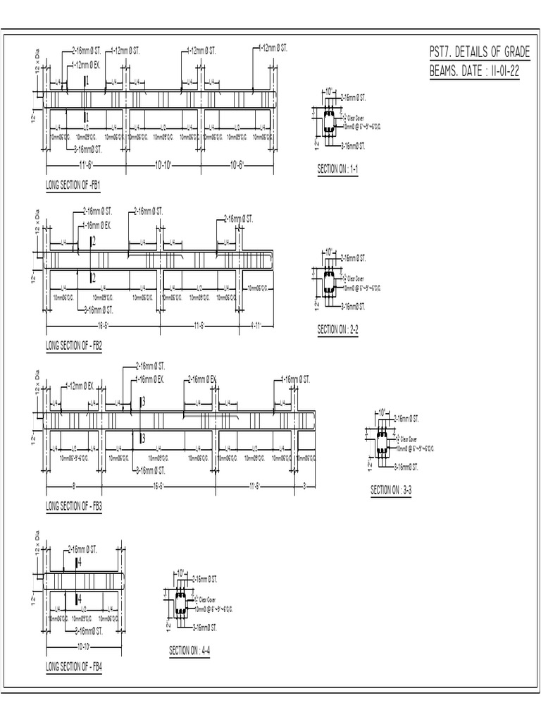 Structural Beam Section Details | PDF