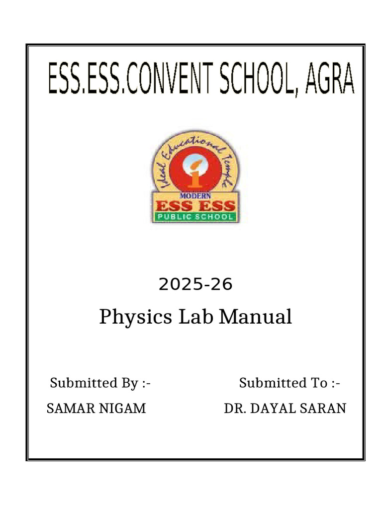 Samar Lab Phy | PDF