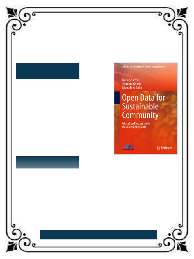 Open Data for Sustainable Community: Glocalized Sustainable Development ...