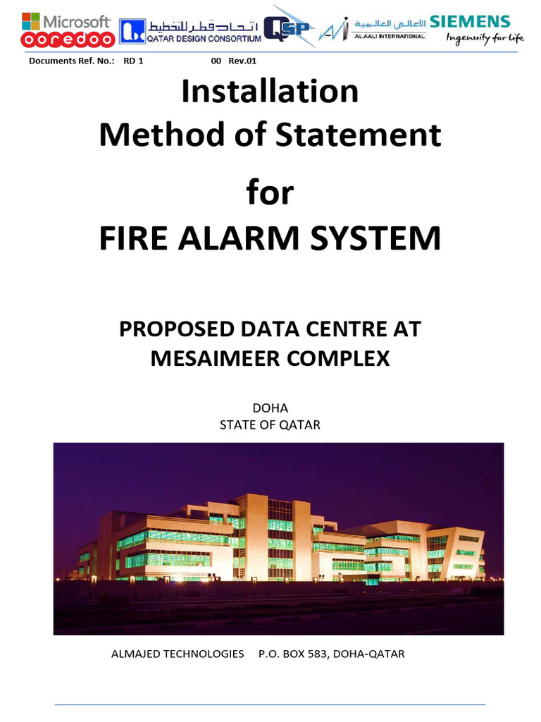 Fire Alarm System Installation Guide | PDF | Waste Management | Waste
