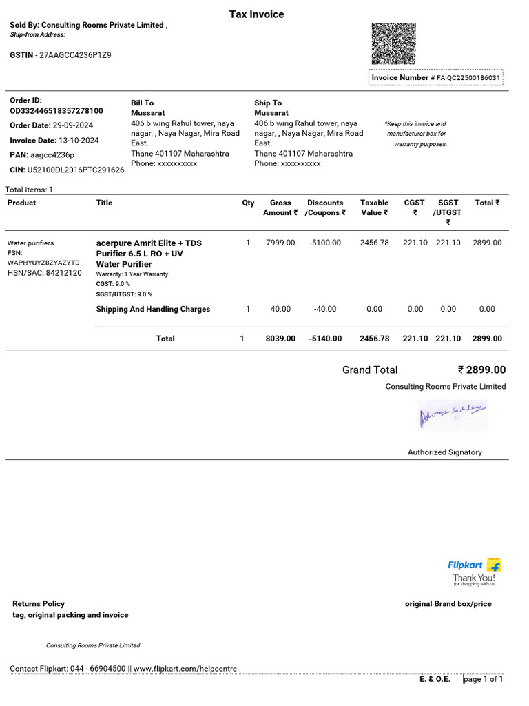 OD332446518357278100 | PDF | Taxes | Payments