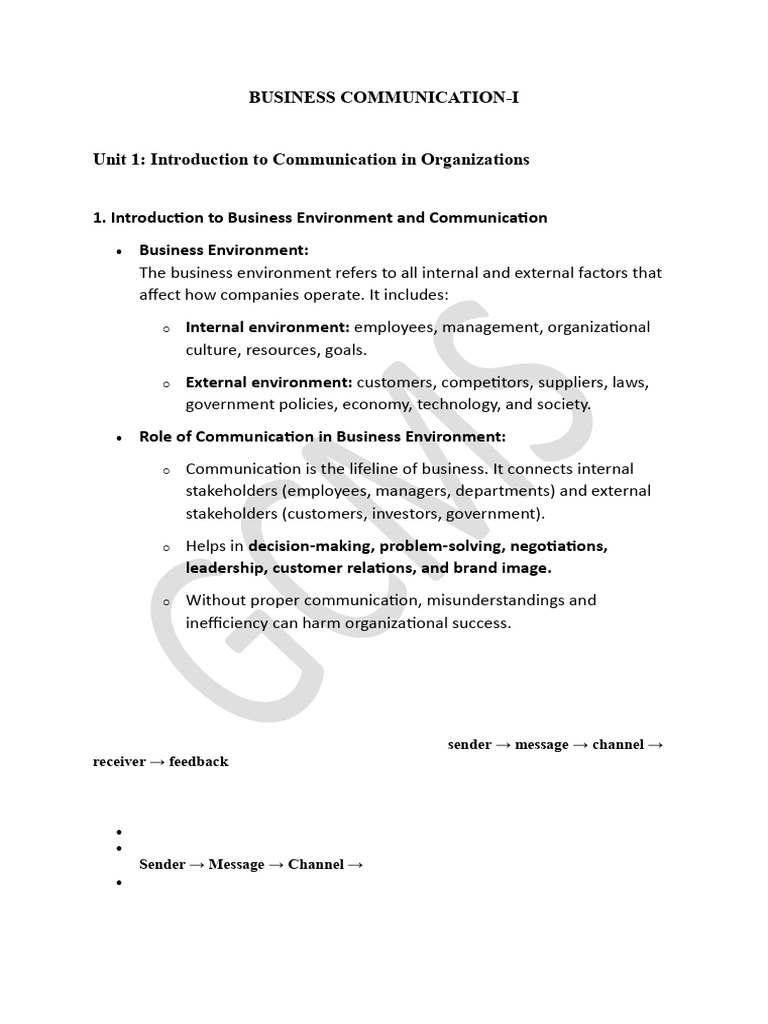 Business Communication Fundamentals | PDF | Communication | Human ...