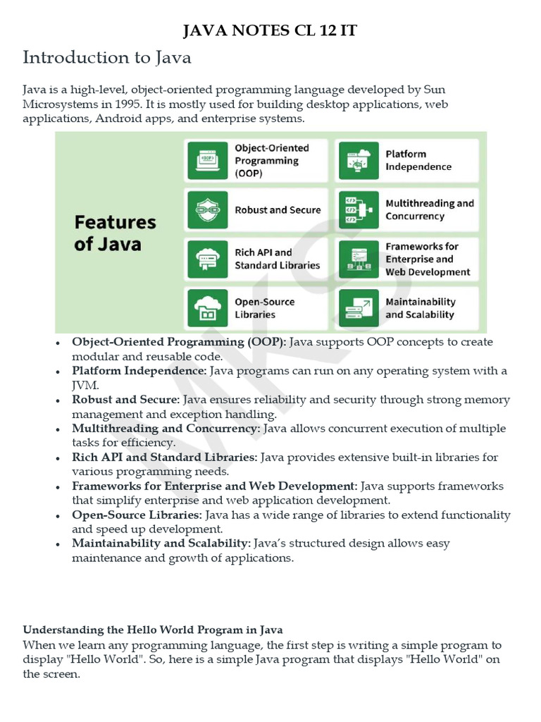 Java Programming Basics and Concepts | PDF | Data Type | Java ...