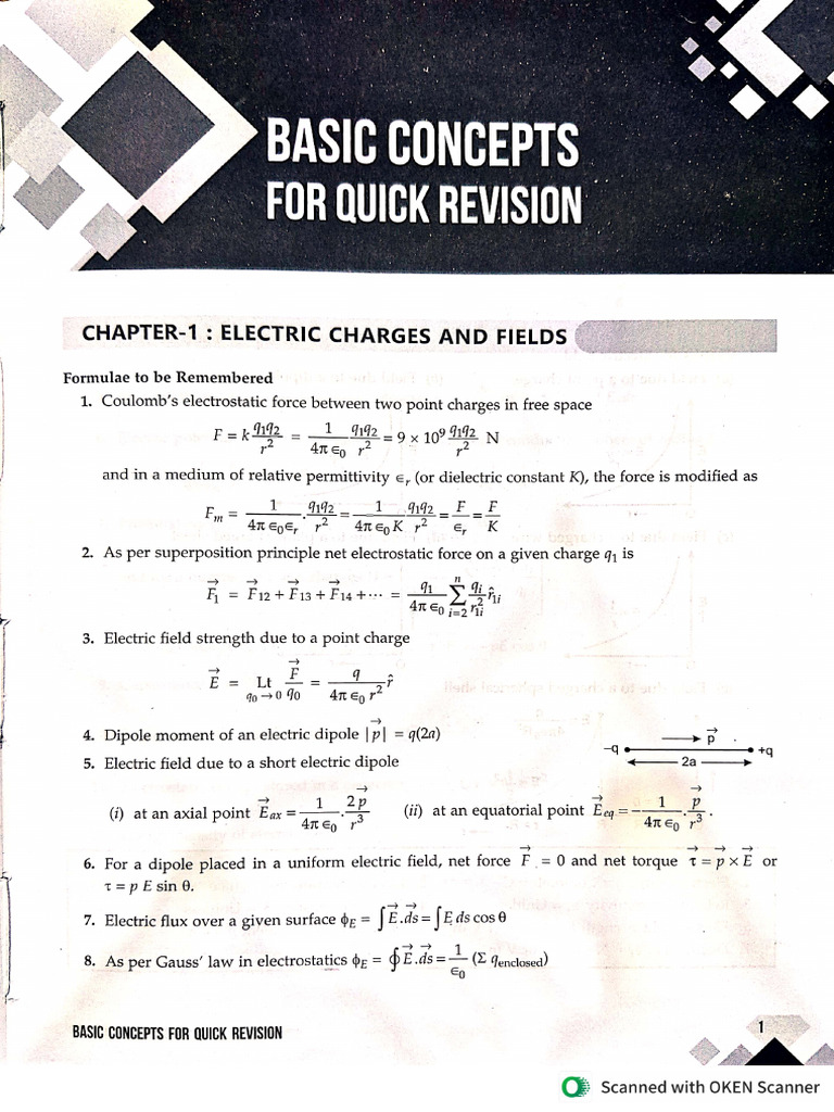 Physics Formula Sheet | PDF