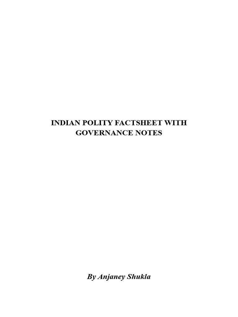 Indian Polity: Constituent Assembly Overview | PDF | Politics Of India ...