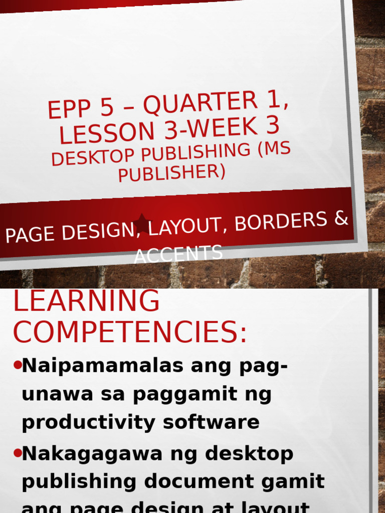 EPP5 Lesson3 Presentation | PDF