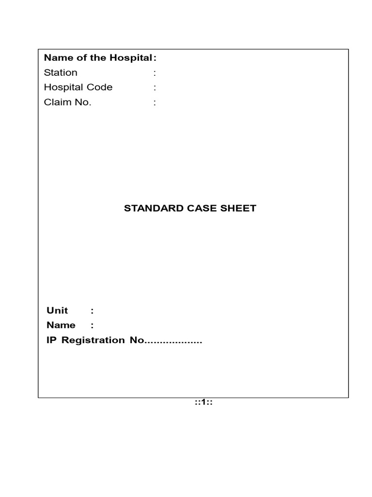 As Casesheet 2 23 | PDF | Surgery | Medical Diagnosis