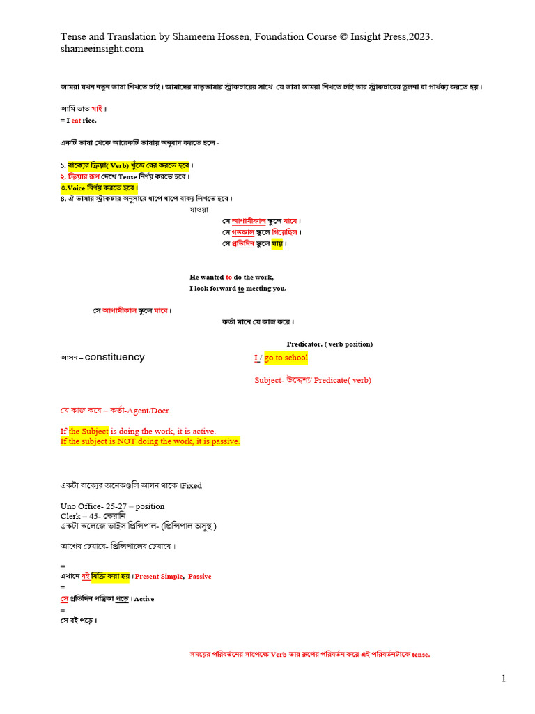 Tense For Writing Draft | PDF