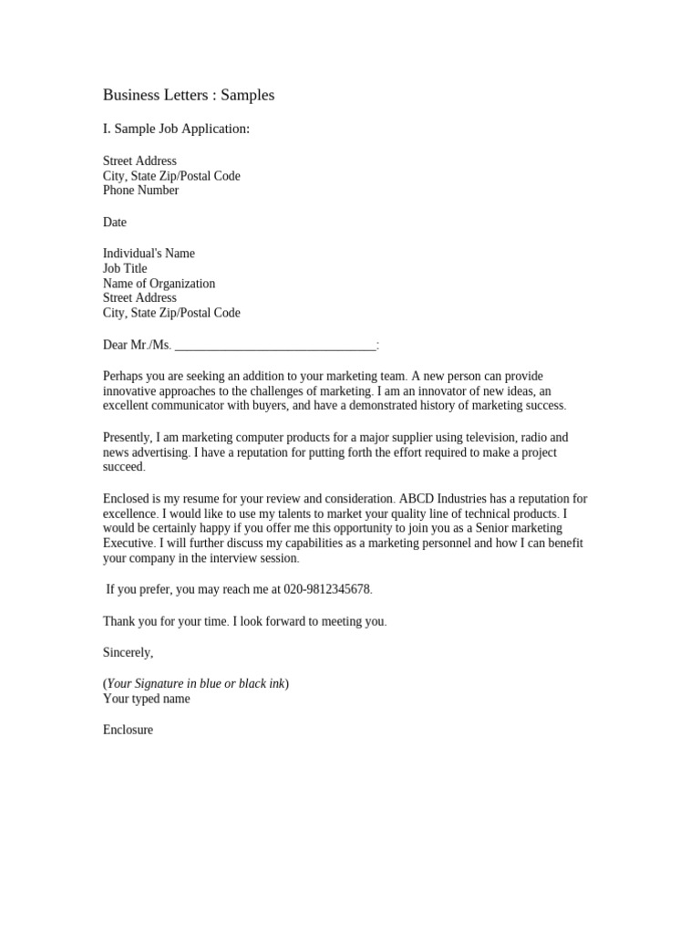 Business Letter Samples and Formats | PDF | Sales