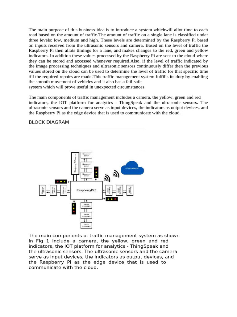 Smart Traffic Management System | PDF | Traffic | Internet Of Things