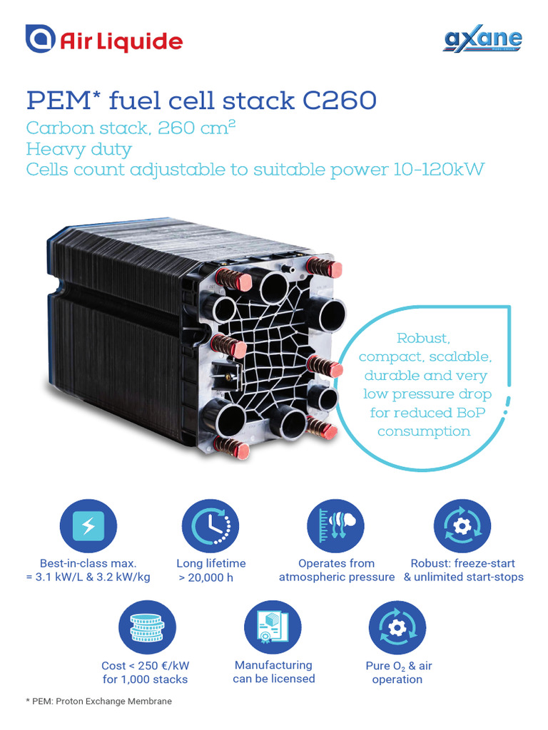 Axane Datasheet C-Stack260 en 10.24 SD (1) (4)-Updated | PDF | Energy ...