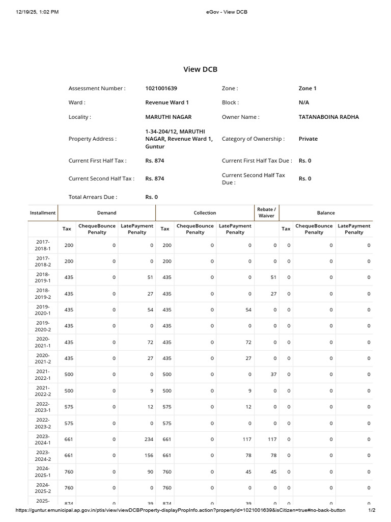 1021001639 DCB | PDF | Taxes | Government Finances