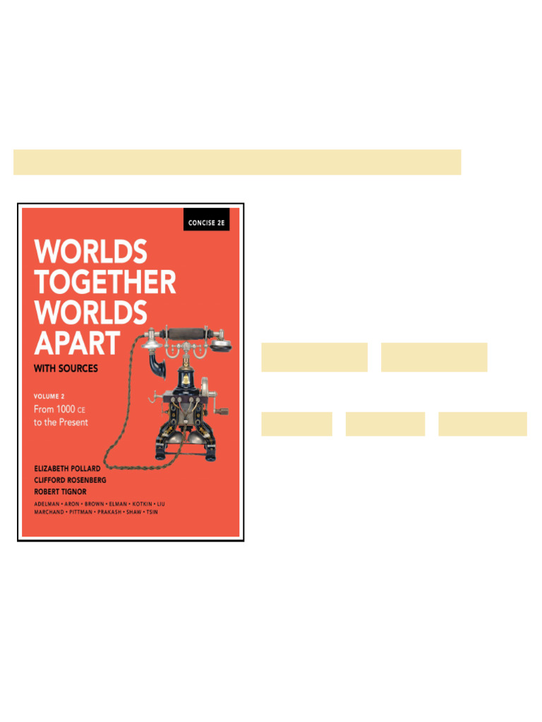 Worlds Together Worlds Apart Concise 2E online reading | PDF