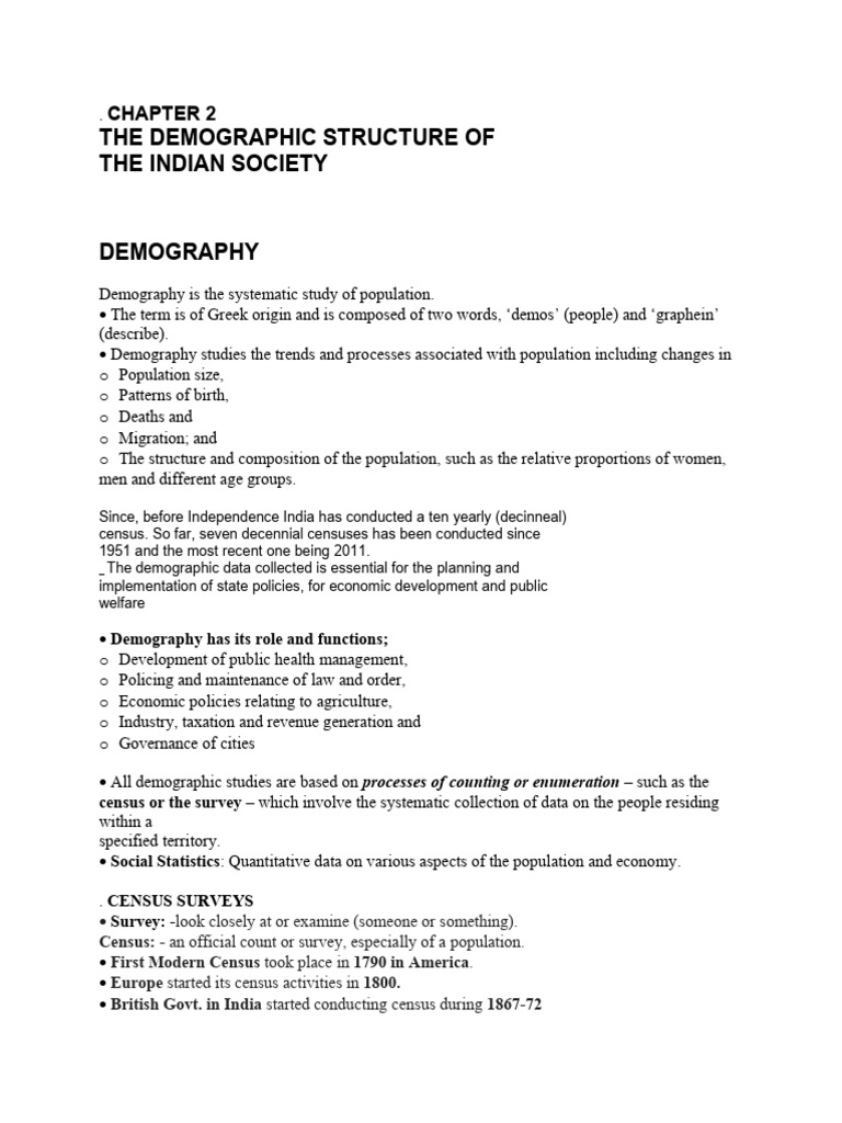 CH 2 | PDF | Total Fertility Rate | Demography
