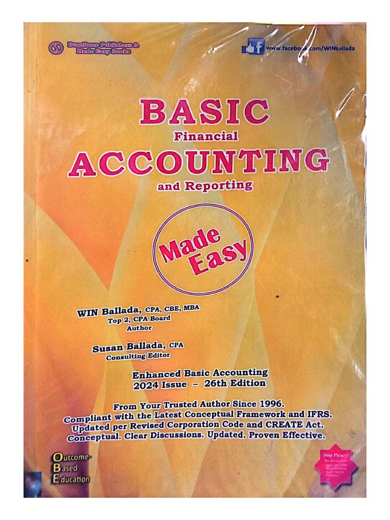 Basic Financial Accounting and Reporting (2024 Edition) | PDF