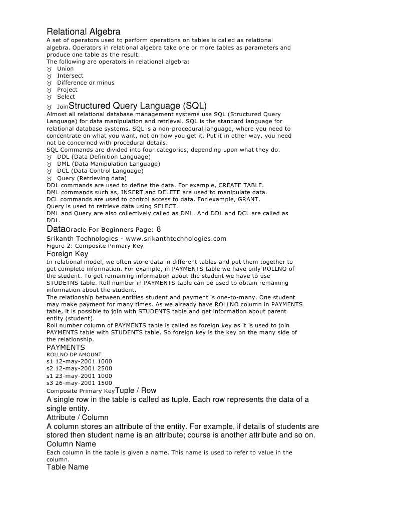 Relational Algebra | PDF | Relational Database | Sql