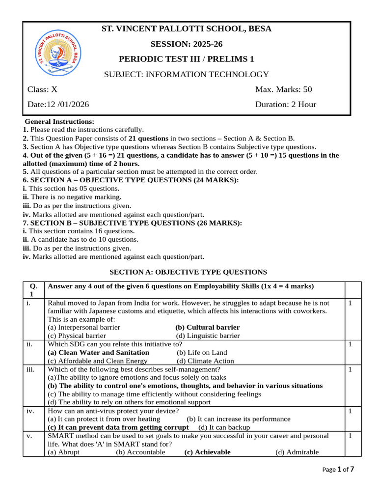 Information Technology Exam Instructions | PDF | Page Layout | Password