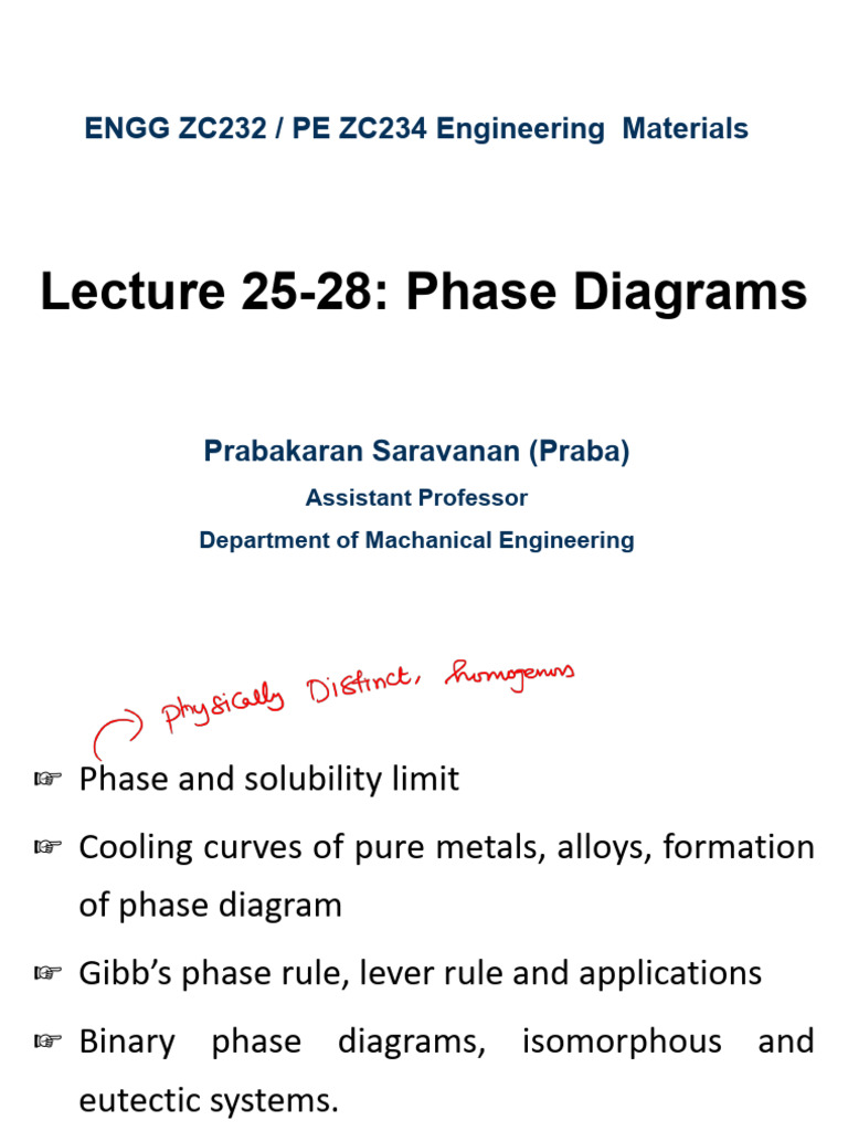 Understanding Phase Diagrams in Materials | PDF | Phase (Matter ...