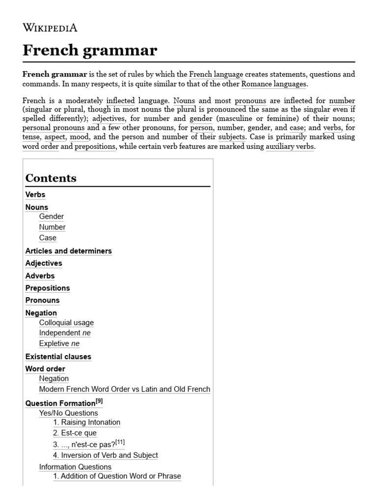 Understanding French Grammar Rules | PDF | Grammatical Gender ...