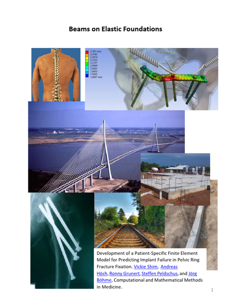 Beams on Elastic Foundations Explained | PDF | Beam (Structure) | Bending